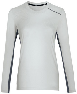 Damen-Longsleeve suXXeed industry, hellgrau