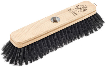 Balai en bois, poils synthétiques