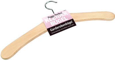 Holz-Kleiderbügel, ohne Steg