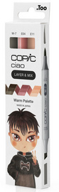 Marker ciao, 3er Set "Warm Palette"