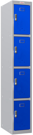 Spind PL1430, grau / blau