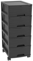 Schubladenboxen-Turm STONE, schwarz