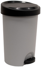 Poubelle à pédale Stepy, gris/anthracite
