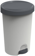 Poubelle à pédale Stepy, gris/anthracite