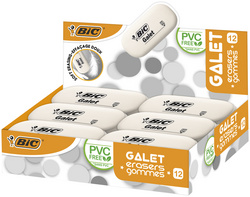 Kautschuk-Radierer Galet, 12er Display