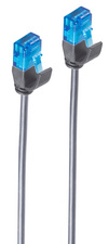 Slim-Patchkabel Kat. 6, U/UTP, schwarz