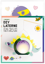 Laternen-Bastelset "Superhero Dinos"