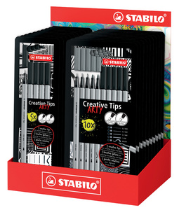 Set créatif "Creative Tips ARTY", étui-présentoir