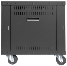 Monture universelle 19", avec roulettes, 8 U, vue de profil