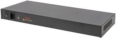 19" Gigabit PoE Switch, Rückseite