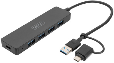 USB 3.0 Hub Slim Line, 4 Port (DA-70235)