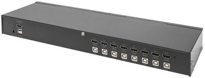 19" KVM Switch Single View, Rückseite