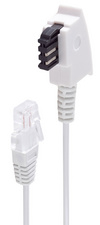 Telefonkabel, TAE-F Stecker - RJ45 Stecker