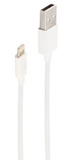 Daten- & Ladekabel, USB-A - 8-Pin, weiß