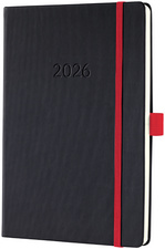 Agenda planning Conceptum, noir/rouge