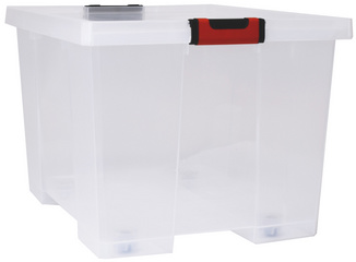 Aufbewahrungsbox CLiPSTOCK, 75 Liter, mit Rollen