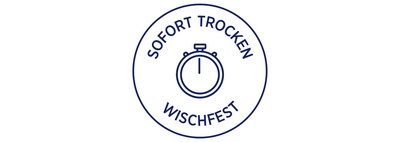Sofort Trocken und wischfest