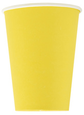 Papp-Trinkbecher, gelb