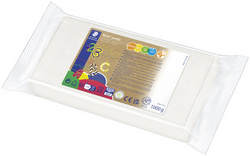 Pâte à modeler plastiline Noris, blanc