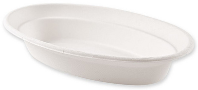 Zuckerrohr-Schale, oval