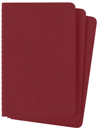 Cahier, rouge, pack de 3