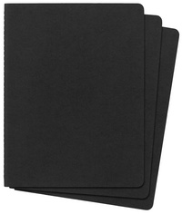 Cahier, noir, pack de 3