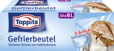 Gefrierbeutel mit 3-Schicht-Spezialfolie, 8 Liter