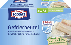Gefrierbeutel, 6 Liter (45 Stück)