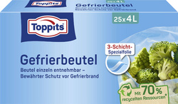 Gefrierbeutel, 4 Liter