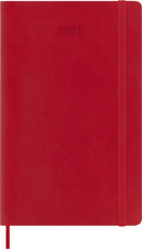      Calendrier journalier 2026, rouge écarlate