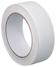 Visuel de référence : ruban de plâtrage PVC rainuré, blanc