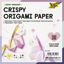 Feuille à plier Crispy Origami Paper, gaufrage par points