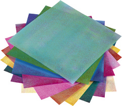 Feuille à plier Crispy Origami Paper, gaufrage par points, couleurs