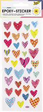 Epoxy-Sticker "Hearts"