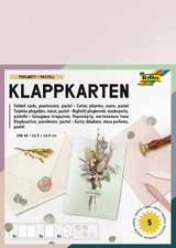 Klappkarten-Set "Perlmutt Pastell"