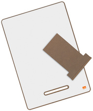 Ardoise blanche avec support amovible