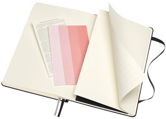 Vue intérieure : page dépliable avec légendes de couleur