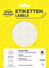 Visuel de référence : Étiquette de fermeture, 18 mm