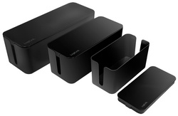 Kabelbox-Set, schwarz