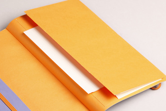 Vue détaillée: pochette à soufflet orange