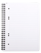Cahier à spirale GREENBOOK, ligné - ouvert