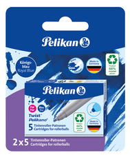 Tintenroller-Patronen eco, blau - Blisterkarte