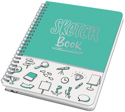 Carnet de notes à spirale Jolie "SKETCH Book"