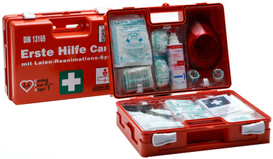 Mallette de premiers secours MAXI CARDIO, DIN 13169