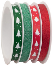 Bolduc sur bobine multiple, rouge/vert