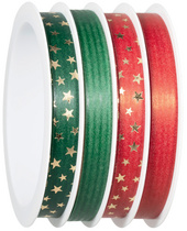 Bolduc sur bobine multiple, rouge/vert