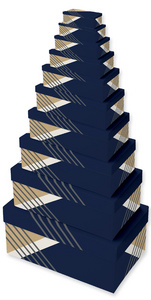 Set de boîtes cadeau "Bleu", 10 pièces