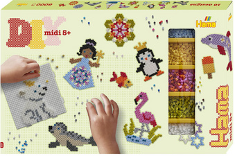  Perles à repasser midi "Allround", coffret cadeau