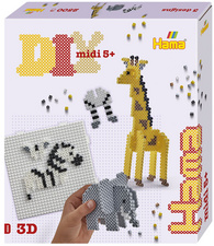  Perles à repasser midi "Safari", coffret cadeau