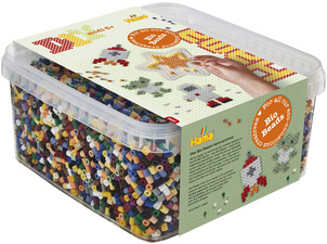 Bügelperlen Bio midi "Volltonmix", in Box